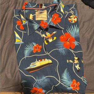 Tommy Bahamas Disney cruise line shirt